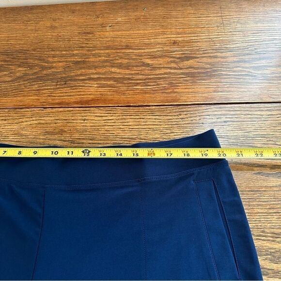 Attitudes By Renee Semi-Fitted Ankle Length Pull On Pants Navy Womens Petite 1XP - Picture 3 of 8